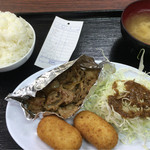 満福食堂 勝ちゃん - 生姜焼きとクリームコロッケ