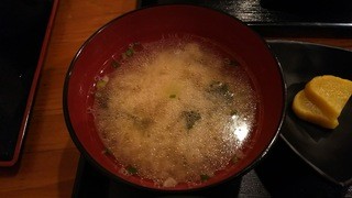 浜焼太郎　 - 前回のみそ汁、少し鯛のあらの風味が足りなかった。