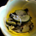 Uochuu - 胡瓜とわかめと貝の酢の物です