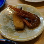 中国菜 火ノ鳥 - 前菜UP：甘海老の紹興酒漬け