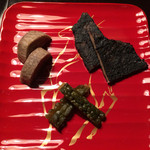 美榮 - 田芋から揚げ、みぬだる、ゴーヤーの地漬け