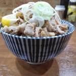 寿製麺 よしかわ - 肉めし。