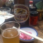 銀嶺 - お通しとビール