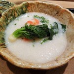 虎白 - 聖護院カブのすり流し、車海老、白子、筍