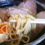 ラーメン人生JET - 麺（鶏煮込みチャーシュー）