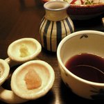 ダイニング和香葉 - ポン酢と薬味3種