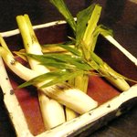 ダイニング和香葉 - 炙りもの（焼筍　炭火コンロにて）