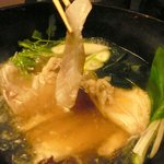 ダイニング和香葉 - お野菜も入り、格別の出し汁に！！