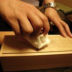 ダイニング和香葉 - 目の前で削ってくれました。