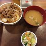 すき家 - 牛丼豚汁おしんこセット/¥490(期間限定)