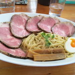 俺のラーメン あっぱれ屋 - スーパーつけ麺＆サービスチャーシュー（H22.8）