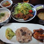 こかげ - 本日のランチ。　トマトソースやゴーヤなど夏野菜を生かした元気メニュー