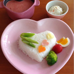 ＠ほぉ～むカフェ - 萌え萌えピンクカレー❤️