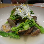 中村 - ☆あさり酒蒸しは菜の花と一緒に(#^.^#)☆