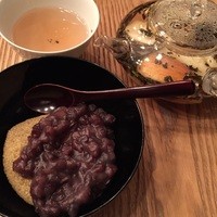 HIGASHIYA GINZA - 粟ぜんざい、林檎シナモン焙じ茶