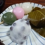 出町ふたば - 豆餅、三宝餅、桜餅