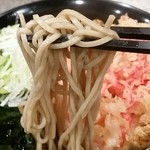 名代 富士そば - 紅しょうが天そばの麺〔16/1/29撮影〕