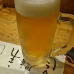 味楽 - ビールはキリンの一番搾り中ジョッキ