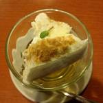 手打そば 満作 - そば茶ゼリー。