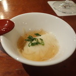 よろにく - 豆腐の蟹生姜ジュレかけ