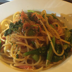 紅ずわい蟹のアラビアータスパゲティ