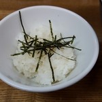 きくや - 201601生姜どっさり煮干まぜそば(ご飯付)\850 ご飯