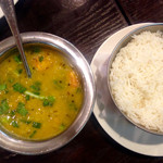 アーンドラ・ダイニング - 2016/01/29_トマトパップーにバスマティ