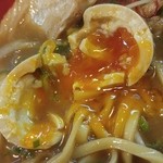 麺一盃 - 濃厚味噌魚介ラーメン半熟味付玉子増し(2016/1)