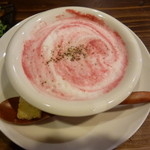 福助 大阪ホルモン - ビーツのスープ