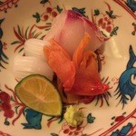 赤坂 詠月 - お造り 鯛 烏賊 赤貝