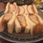 居酒屋まめぞ - 噂のカツサンド１人前