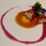 レスト ケイ ヤマウチ - 2016年1月カナダ産オマール海老 紫キャベツ