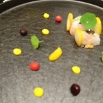 レスト ケイ ヤマウチ - 2016年1月河豚のカルパッチョ 甘海老