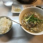 炭火焼肉海老洲 - テールラーメン定食