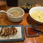 Ohana - つけ麺(¥780)＋餃子(¥280)＋チャーシュー飯(¥100)
