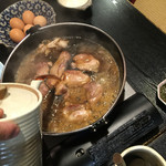 串ひで - 鶏のすき焼き（四人前〜要予約）