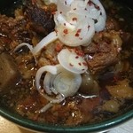 やぎちゃん - 牛スジの煮込み(450円)も旨い！