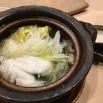 すし人　酒伊 - クエの小鍋