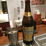 串揚げ 磨呂 - 飲み放題のビール