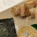 すし人　酒伊 - 帆立貝柱炙り