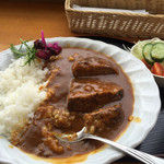 ジップカフェ - ハンバーグカレー¥1000