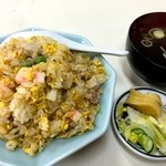 若奴食堂 - チャーハン スープと漬物付き