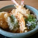 讃岐うどん 福泉 - 【2016.1.30(土)】天ぷらうどん(並盛)1,200円