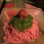 ワシントン - 飲みの〆にと梅そうめん♪さっぱりしてて美味しくて、つい食欲増進させてしまいました（笑）