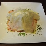 トラットリア ヒューメ - 彩り京野菜生湯葉ドーム包み