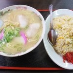 丸啓 - 中華そば＆焼めし各500円