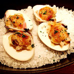 ［2015/12］Entree：千葉県・九十九里産 ハマグリとユリネのオーブン焼き アーモンドバター風味