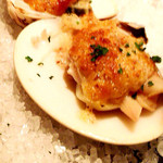 ［2015/12］Entree：千葉県・九十九里産 ハマグリとユリネのオーブン焼き アーモンドバター風味