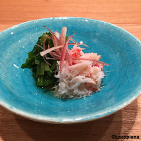 日本料理 e. - ずわい蟹と仙台芹の酢の物
