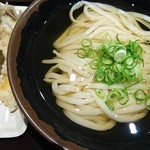 かけ中+天ぷら野菜盛り合わせ